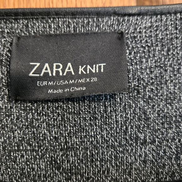 Zara Drape Front Cardigan Knit Sweater size Medium - Picture 8 of 9